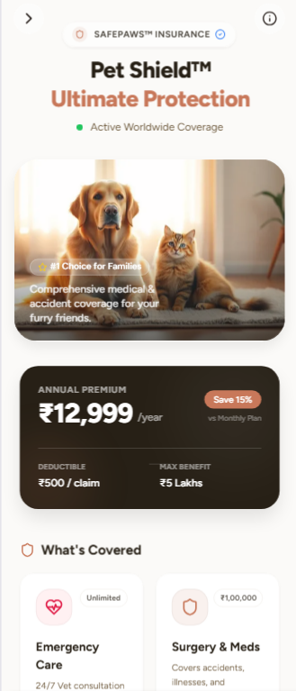 Furvana insurance interface